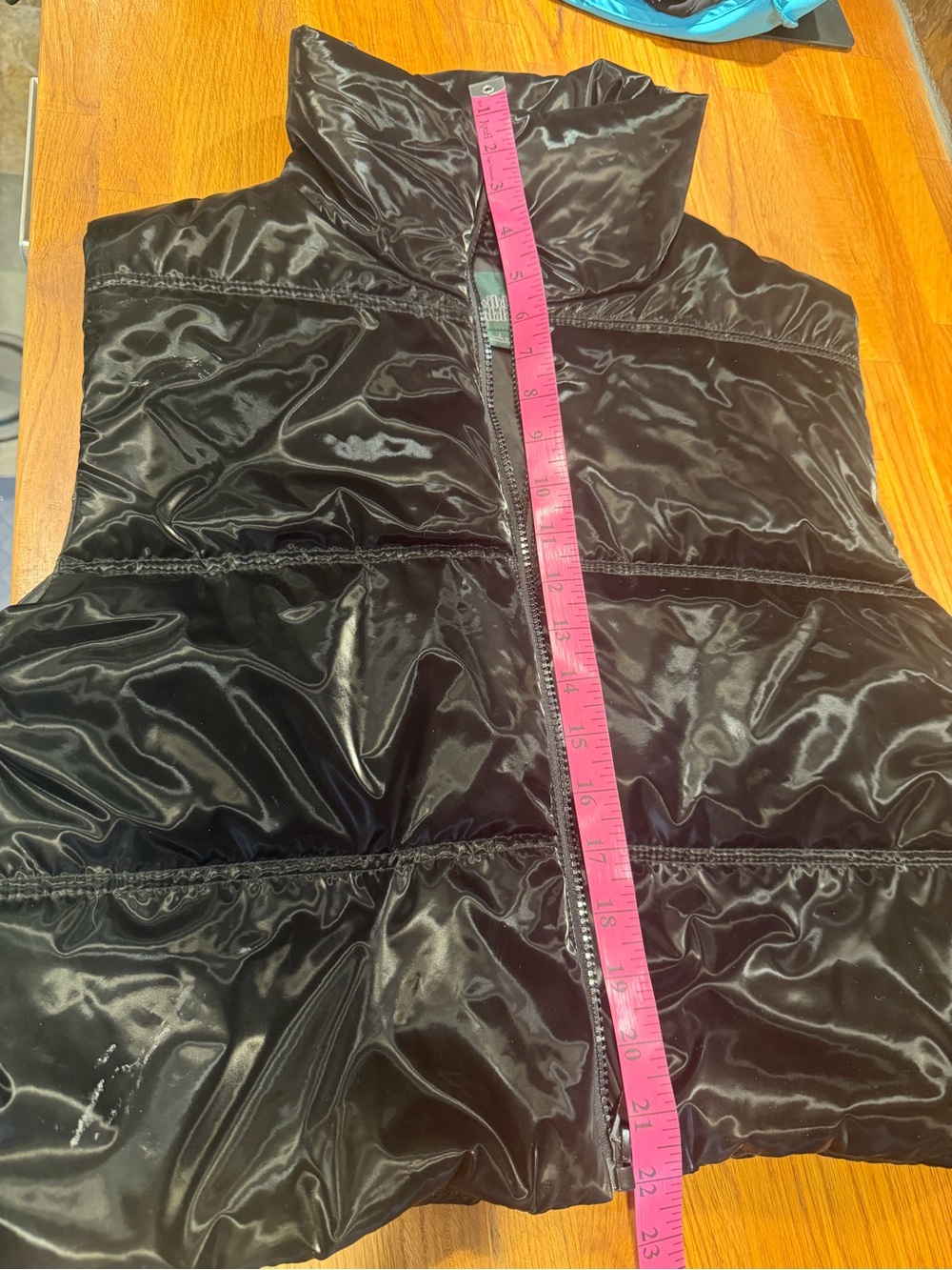 wild fable Shiny Black Puffer Vest - Picture 5 of 10